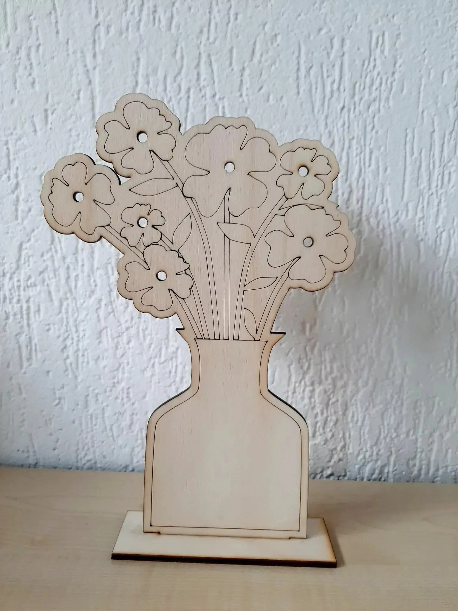 Houten bloemenvaasje - Afbeelding 2
