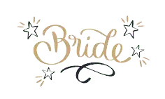 Bride t-shirt strijkapplicatie