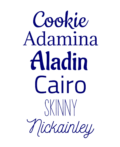 lettertype voor personalisatie
