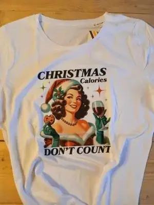 Tshirt bedrukt - Christmas calories - Afbeelding 2