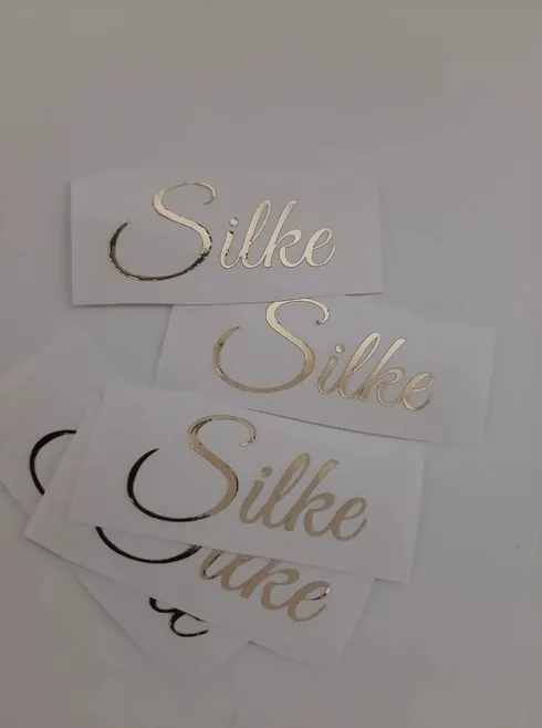Naamsticker vinyl Metallic